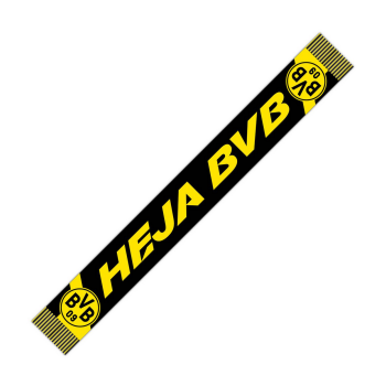 Borussia Dortmund BVB Fanschal HEJA BVB GOTS Bio-Baumwolle Schwarz-Gelb
